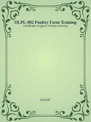 OLPL-002 Poultry Farm Training
